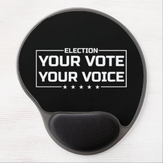 Your Vote Your Voice white font