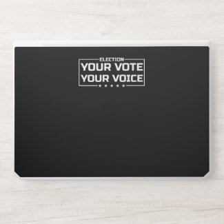 Your Vote Your Voice white font