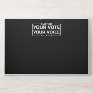 Your Vote Your Voice white font