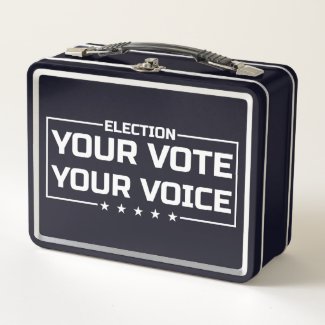 Your Vote Your Voice white font