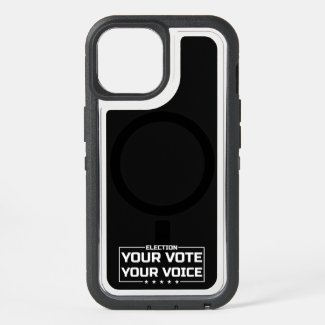 Your Vote Your Voice white font