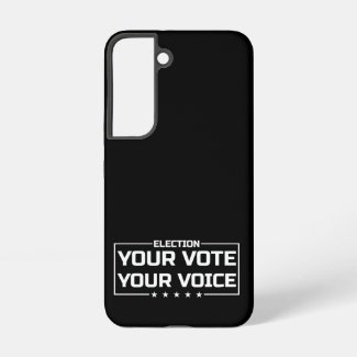 Your Vote Your Voice white font