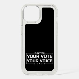 Your Vote Your Voice white font