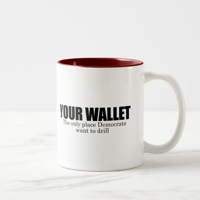 Your Wallet Two-Tone Coffee Mug (Right)