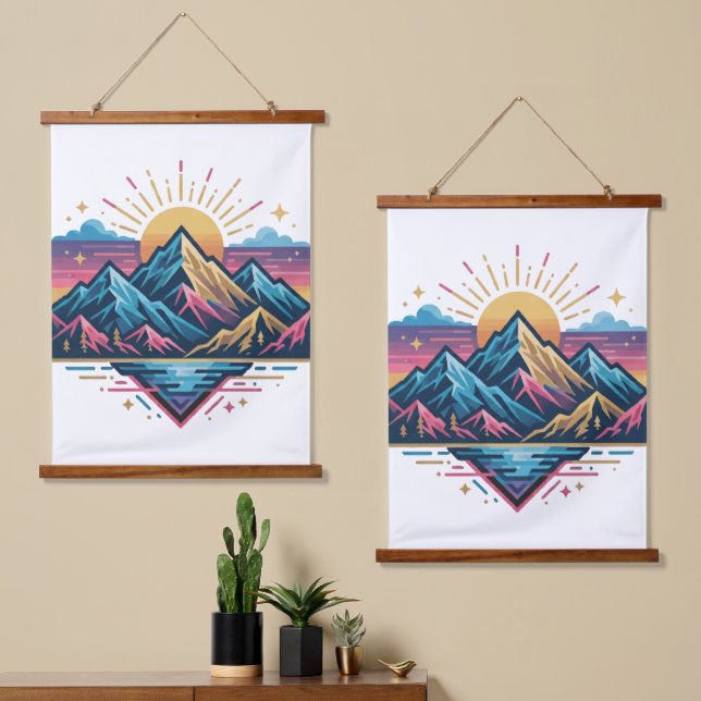 Your wave trendy modern Design Hanging Tapestry (Asymmetrical)