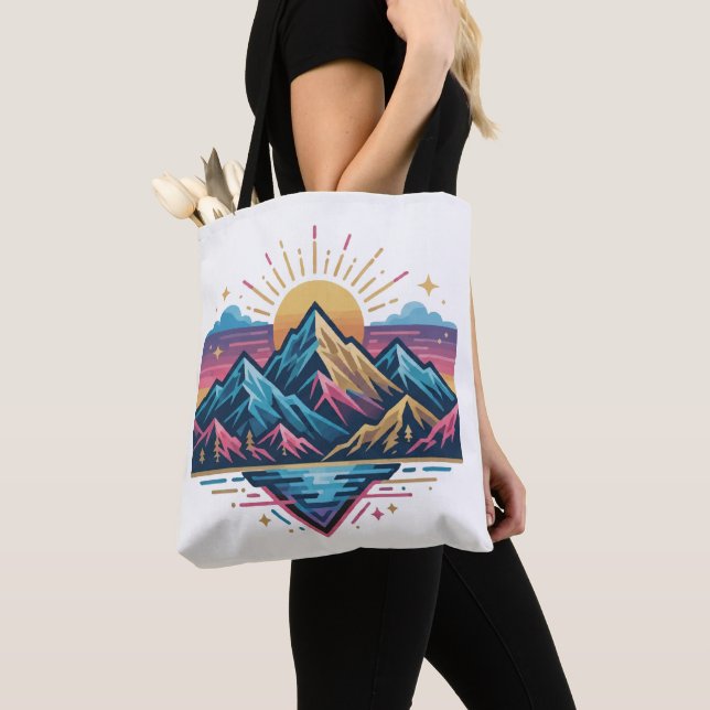 Your wave trendy modern Design Tote Bag (Close Up)