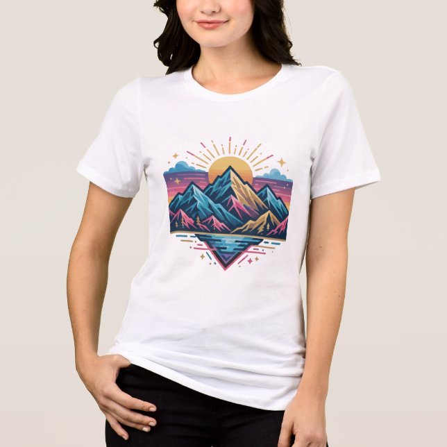 Your wave trendy modern Design Tri-Blend Shirt (Front)