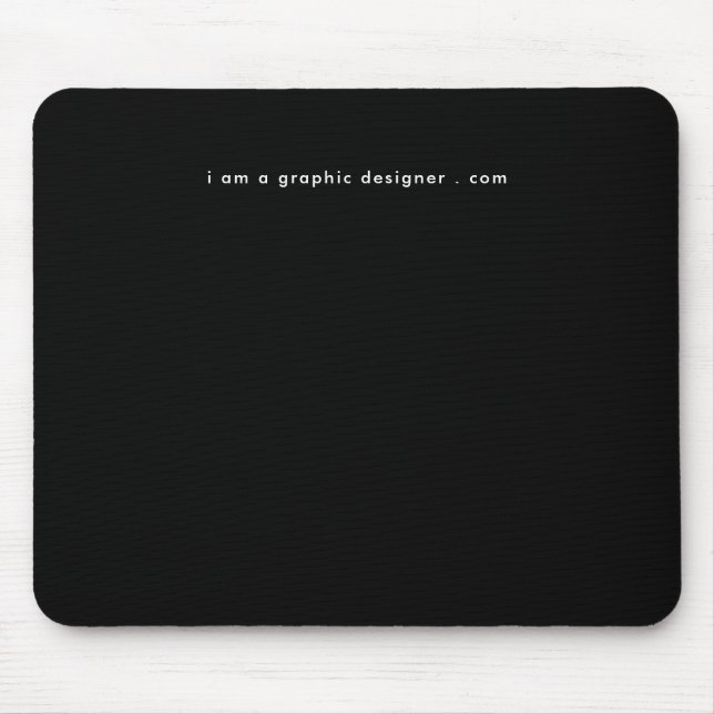 Your Website Address Simple Black & White Modern Mouse Pad (Front)