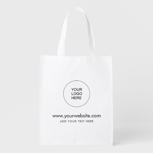 Your Website Customize Upload Add Logo Template Grocery Bag