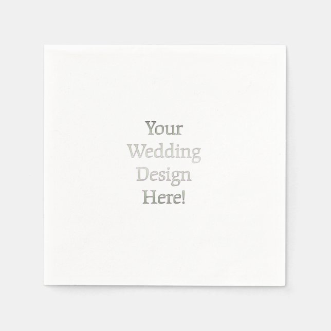 Your Wedding Design Paper Napkins (Front)
