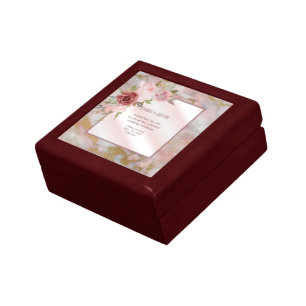 Your Wedding Invitation Photo On A  Gift Box