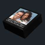 Your Wedding or Engagement Photo Anniversary Gift Box<br><div class="desc">Wedding Black Lacquer Keepsake Custom Designer Personalized Jewelry Box or Memory Box Elegant Unique Wedding Anniversary  Christmas Gifts or Valentines Day Gifts</div>