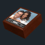 Your Wedding or Engagement Photo Anniversary Gift Box<br><div class="desc">Wedding Black Lacquer Keepsake Custom Designer Personalized Jewelry Box or Memory Box Elegant Unique Wedding Anniversary  Christmas Gifts or Valentines Day Gifts</div>
