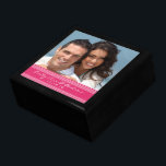 Your Wedding or Engagement Photo Anniversary Gift Jewelry Box<br><div class="desc">Wedding Black Lacquer Keepsake Custom Designer Personalized Jewelry Box or Memory Box Elegant Unique Wedding Anniversary  Christmas Gifts or Valentines Day Gifts</div>