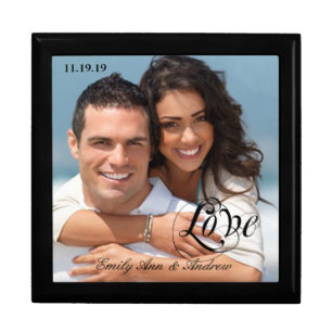 Your Wedding or Engagement Photo Anniversary Gift Keepsake Box