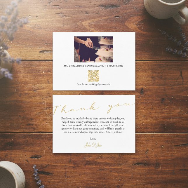 Your wedding photo and memories QR code Thank You  (Your wedding photo and memories QR code Thank You.)