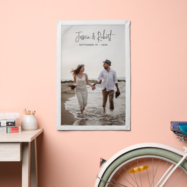 Your Wedding Photo Memory Keepsake Banner Pennant (Insitu 2)