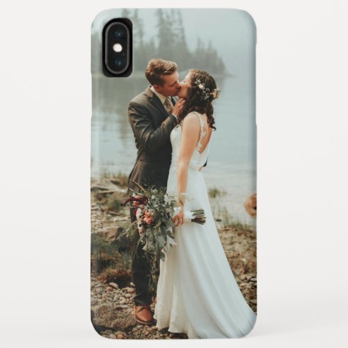 Your Wedding Photo Modern Romantic iPhone XS Max Case