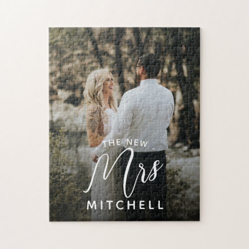 your wedding photo personalized unique keepsake jigsaw puzzle