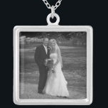 Your Wedding Photo Sterling Silver Necklace<br><div class="desc">Directions: Just change the template photo to a 4x4 photo of your own. If you need help,  just click on the contact link above to send the designer a personal detailed message.</div>