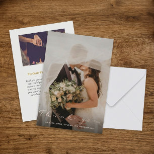 Your wedding photo thank you card