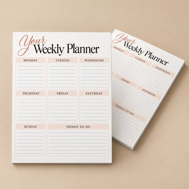 Your Weekly Planning And Schedule Organizer Notepad (Creator Uploaded)