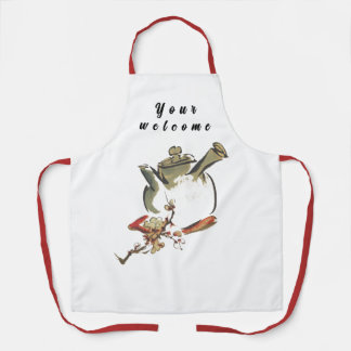 Your welcome,Cooking and serving with the chef  Apron