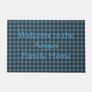 Your welcome text on Angus District Ancient tartan Doormat