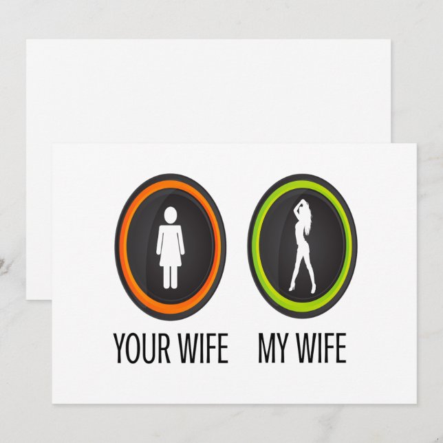 Your Wife My Wife Holiday Card (Front/Back)