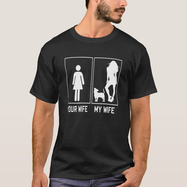 Your Wife My Wife Jack Russell  For Husband T-Shirt (Front)