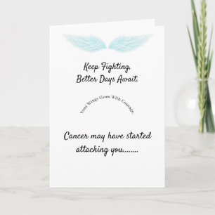 Your Wings Are Growing– Beat Cancer Card
