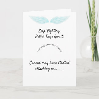 Your Wings Are Growing– Beat Cancer Card