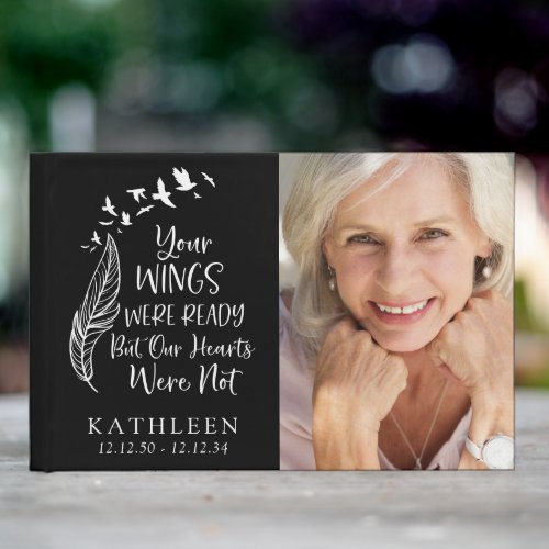 Your Wings Were Ready Photo Funeral Guest Book