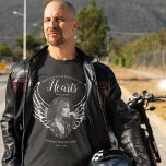 Your Wings Were Ready  | Photo Memorial T-Shirt<br><div class="desc">A timeless tribute for those forever in our hearts,  this memorial T-shirt showcases a special photo in an oval frame,  their name,  and the moving words 'Your wings were ready but our hearts were not.' Honor their legacy. Order yours now.</div>