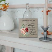 Your Wings Were Ready Red Cardinal Memorial Trivet (Front)