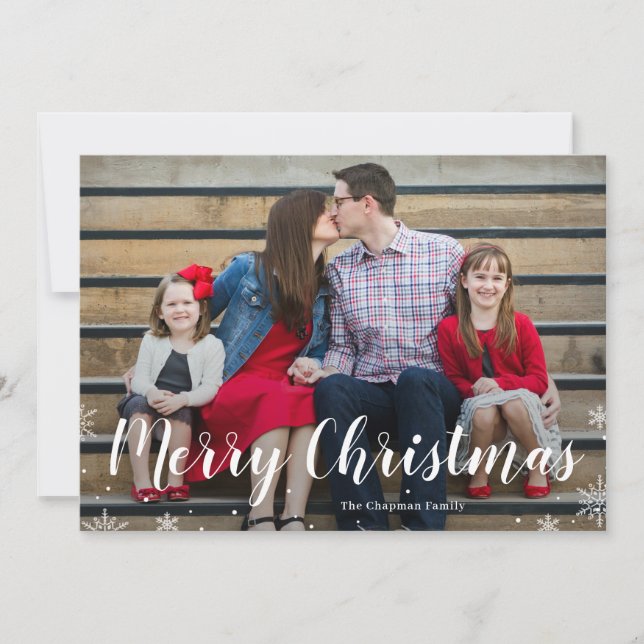 Your Winter Greeting Holiday Photo Card (Front)