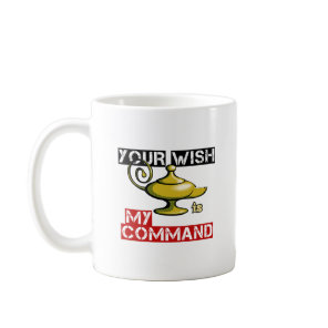 Your Wish is My Command Aladdin Lamp Design Coffee Mug