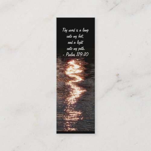 Your Word is a Lamp_Bookmark Mini Business Card