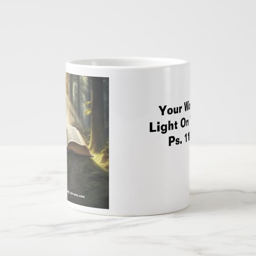Your Word Is A Light On My Path Jumbo Mug