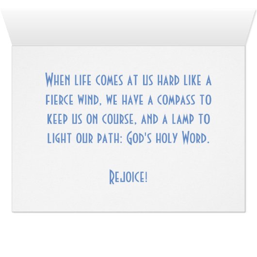 Your Word Is a Light Psalm 119:105 Bible Verse (Inside Horizontal (Bottom))