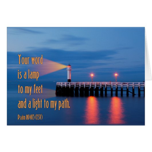 Your Word Is a Light Psalm 119:105 Bible Verse (Front Horizontal)