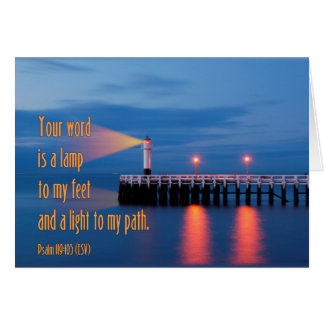 Your Word Is a Light Psalm 119:105 Bible Verse Cards