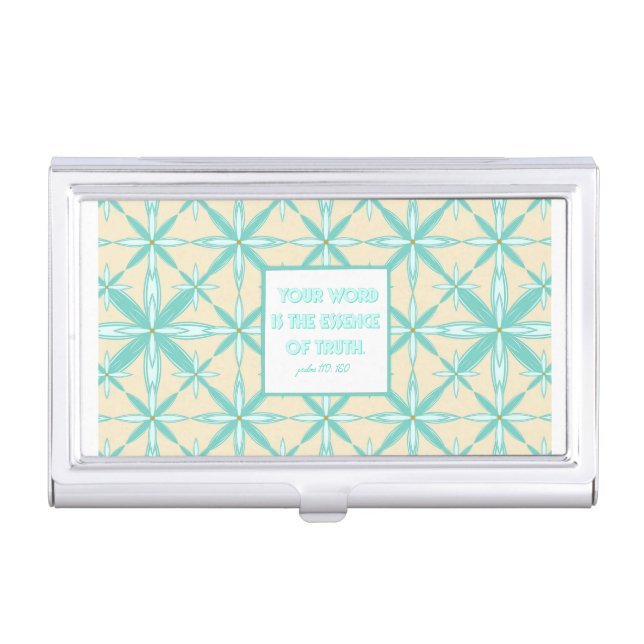 Your Word is the Essence of Truth card Holder (Front)