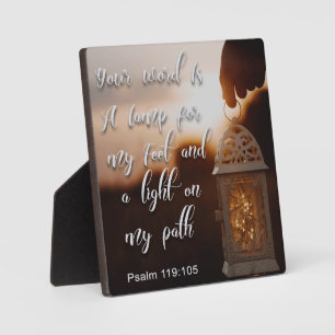 Your Word (Psalm 119:105) Plaque
