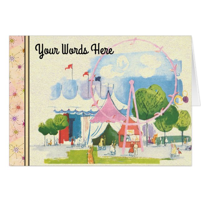 Your Words on Circus Watercolor (Front Horizontal)