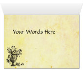 Your Words on Oak Tree Woodcut Cards (Inside Horizontal (Bottom))