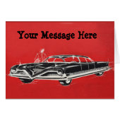 Your Words with Futuristic Black Sedan (Front Horizontal)