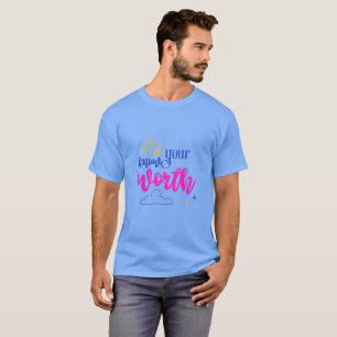 Your Wow Worth Back Down NVR Basic Dark T-Shirt