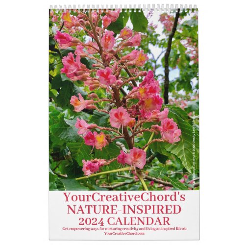YourCreativeChord Flowers 2024 Calendar