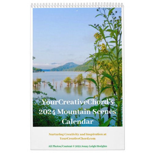 YourCreativeChord Mountain Scenes 2024 Calendar